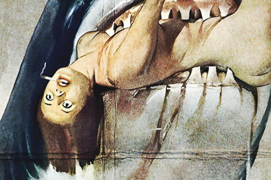 Whitley Bay Shark Tourism Poster Print