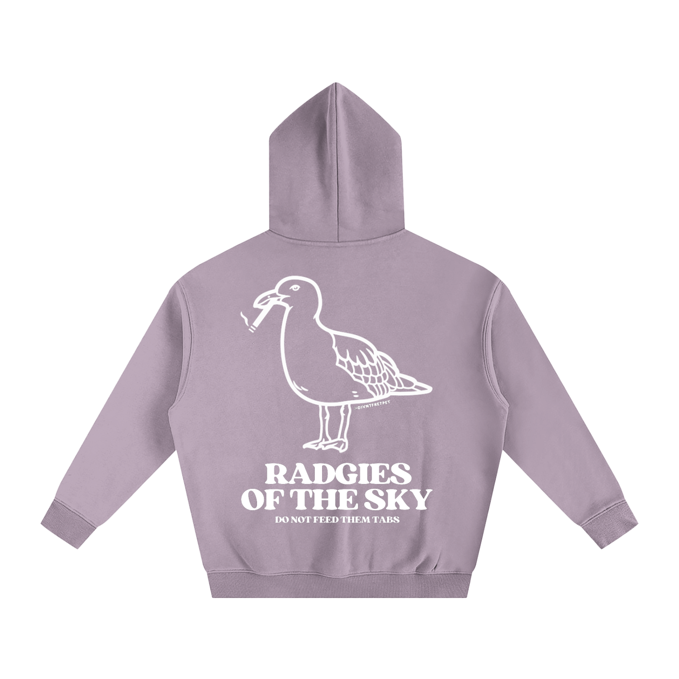Divnt Fret Pet Radgie Seagull Oversize Fleeced Hoodie (more colours available)