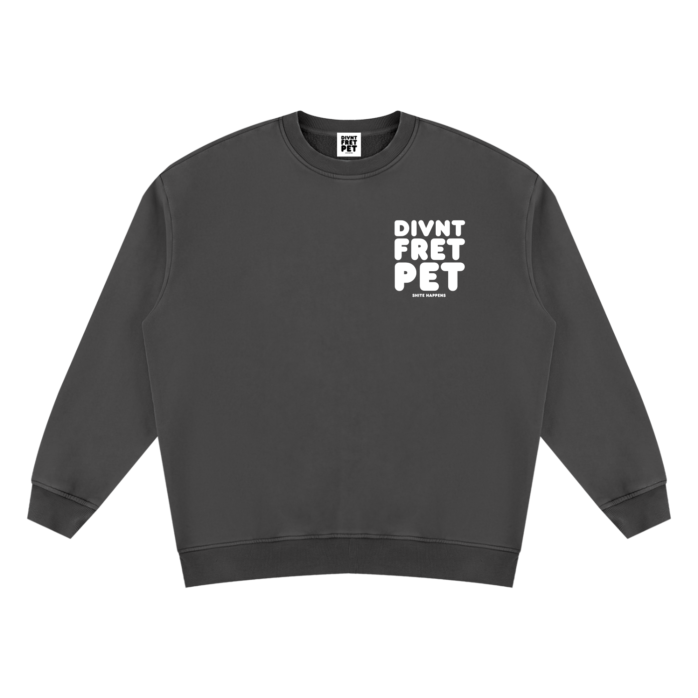 Divnt Fret Pet Unisex Vintage Wash Sweatshirt (other colours available)