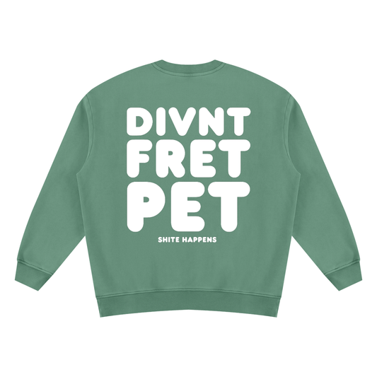 Divnt Fret Pet Unisex Vintage Wash Sweatshirt (other colours available)