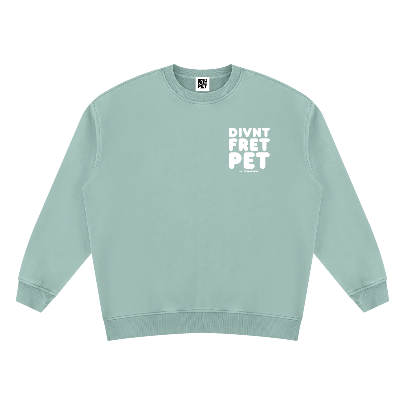 Divnt Fret Pet Unisex Vintage Wash Sweatshirt (other colours available)