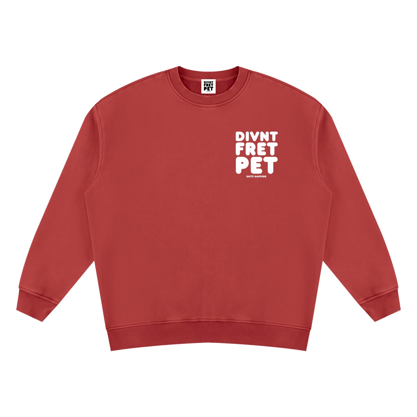 Divnt Fret Pet Unisex Vintage Wash Sweatshirt (other colours available)