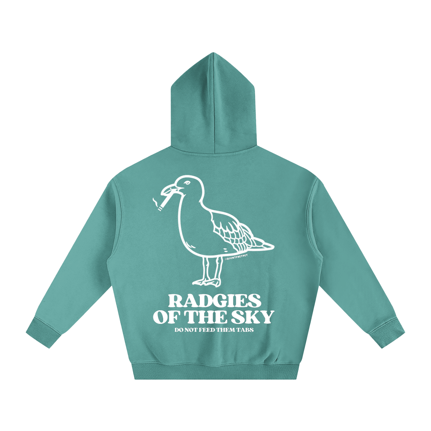 Divnt Fret Pet Radgie Seagull Oversize Fleeced Hoodie (more colours available)