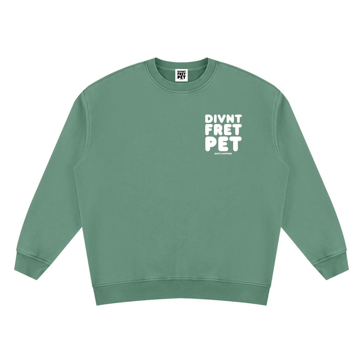 Divnt Fret Pet Unisex Vintage Wash Sweatshirt (other colours available)